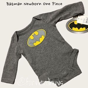 Batman Newborn Long Sleeve Bodysuit Size Newborn